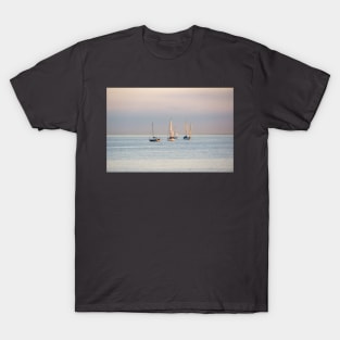 Yachts at St Kilda beach, Melbourne. T-Shirt